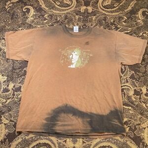 Peter Frampton 2006 Tour Double Sided Black Bleached Shirt Mens Size XL